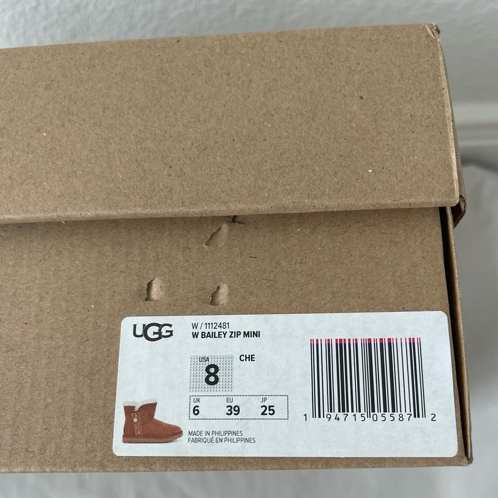CLEARANCE!! NWT UGG Bailey Mini Zip Shearling Booties Sz8 & Sz9 - Picture 14 of 16